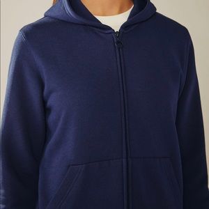 Tory Sport Blue French Terry Hoodie Medium NWT